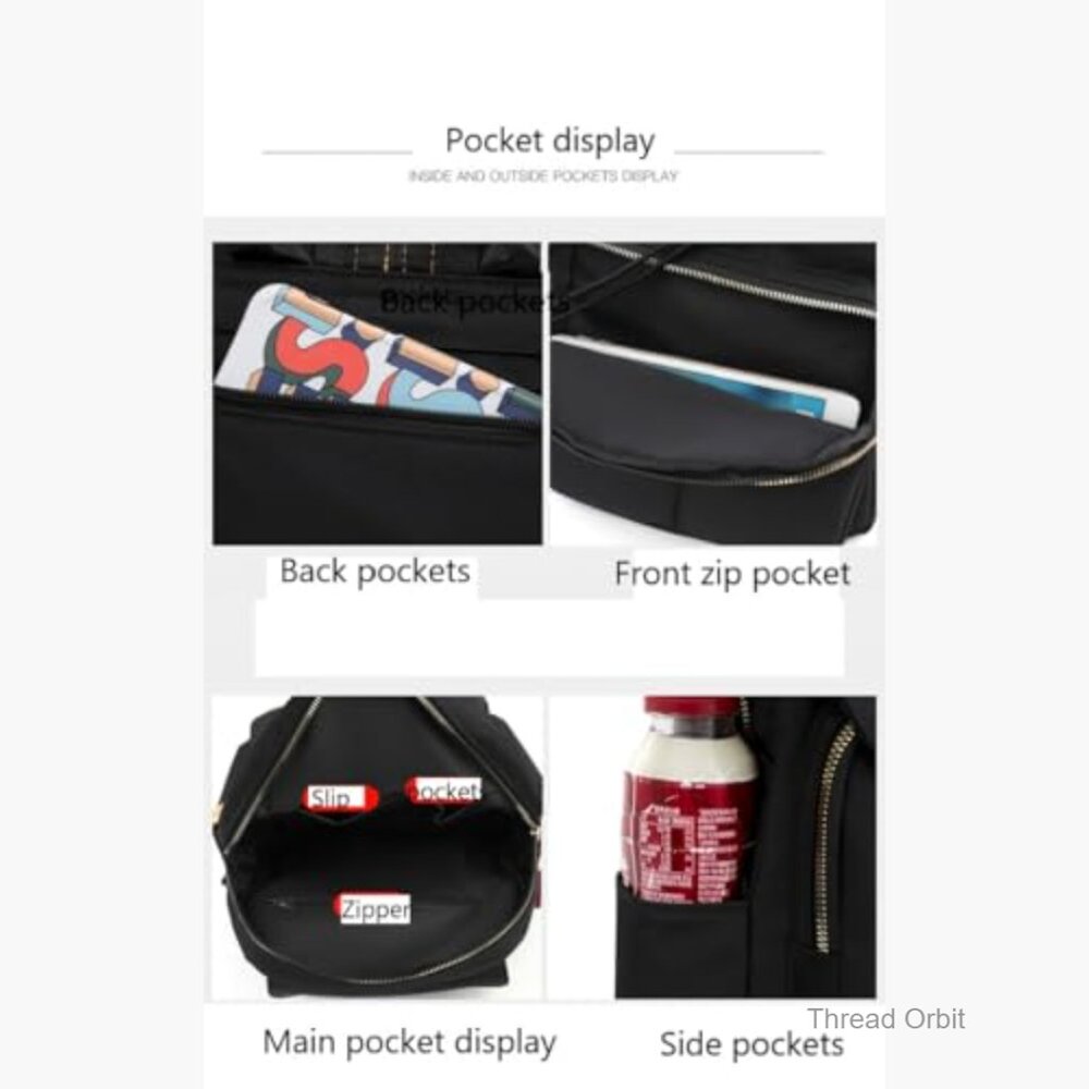 Small Nylon Backpack Lightweight Daypack Travel H… - image 5